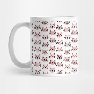 Cute illustrated cat pattern Mug